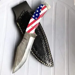 Custom Patriotic USA Flag Knife